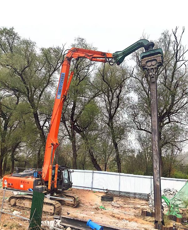 打工字钢，预制水泥管桩，钢管桩，公园木栈道基础打桩知识流程